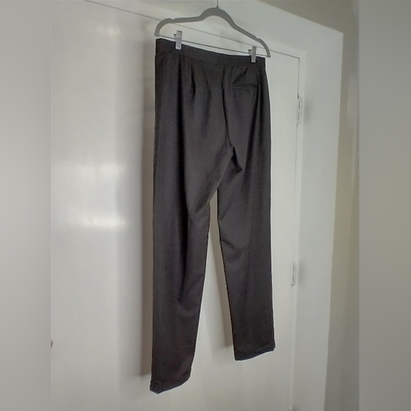 DARK CHARCOAL MOSTLY WOOL PANTS - Picture 4 of 6
